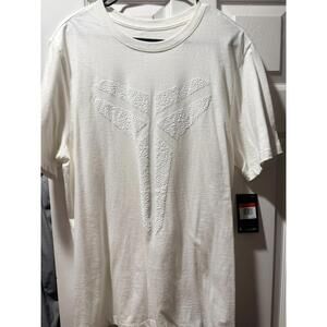 Kobe Bryant Mens Large Halo Tee Mamba Day Logo White T-Shirt